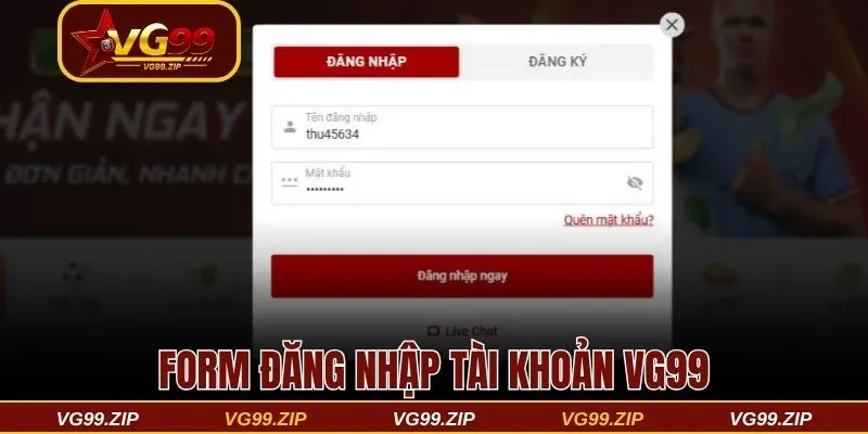 Các bước truy cập tài khoản người dùng tại nền tảng