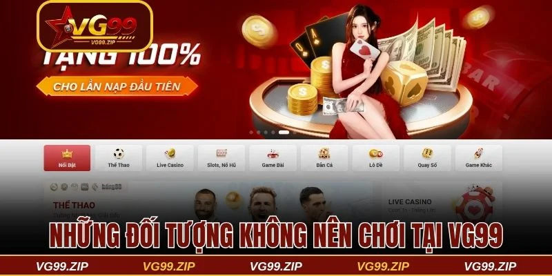 Chơi có trách nhiệm VG99 và cách kiểm soát rủi ro cá cược 3 Những đối tượng nào không nên tham gia chơi tại VG99
