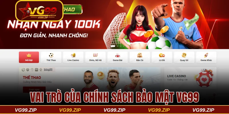 Chính sách bảo mật VG99 bảo vệ người chơi số 1 Châu Á 1 Vai trò cần thiết của chính sách bảo mật VG99